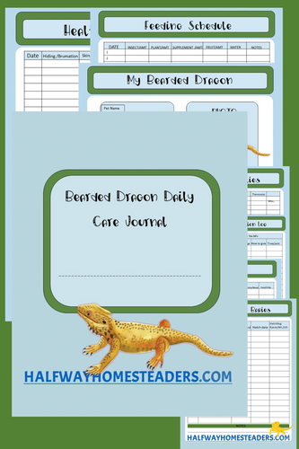 Bearded Dragon Daily Care Journal