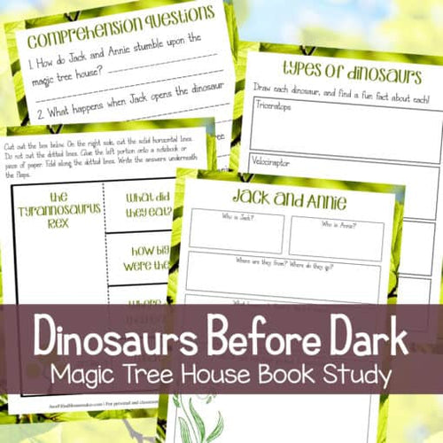 Dinosaurs Before Dark (Magic Treehouse) Unit Study