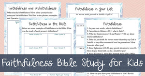 Faithfulness Bible Study (Kids)