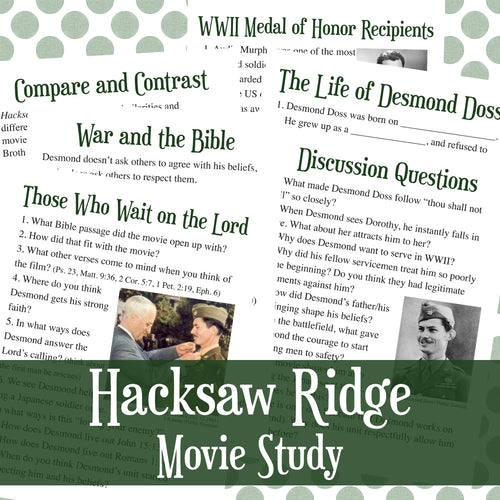 Hacksaw Ridge Unit Study