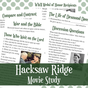 Hacksaw Ridge Unit Study