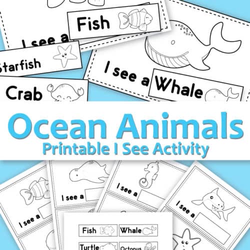 I See Ocean Animals - Printable Activity