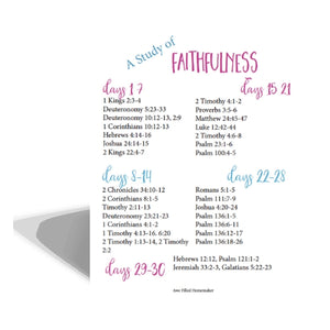 Faithfulness, Journal Through The Bible + Scripture Cards