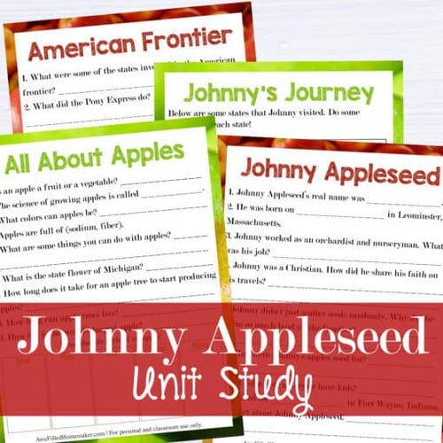 Johnny Appleseed Unit Study