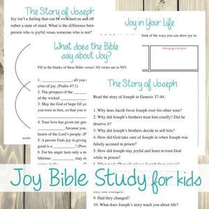 Joy Bible Study (For Kids)