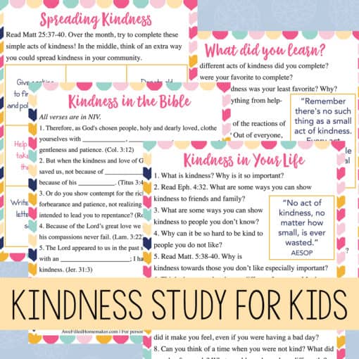 Kindness Bible Study for Kids