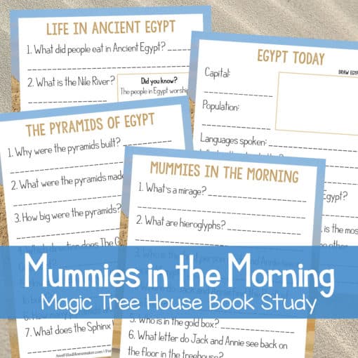 Mummies in the Morning (Magic Treehouse) Unit Study