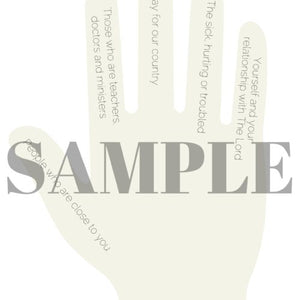 Five Finger Prayer Guide Printable