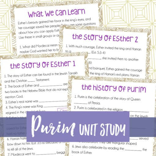 Purim Unit Study