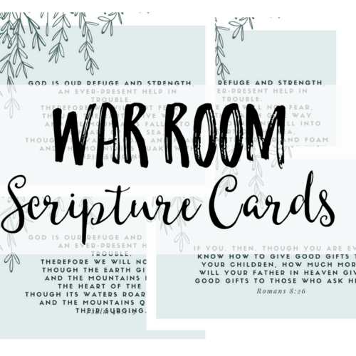 War Room Scripture Cards