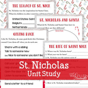 St Nicholas Unit Study