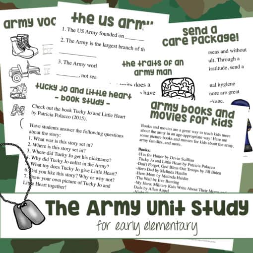 Army Unit Study (Early Elementary)