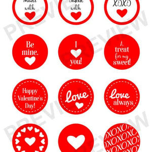 Valentine's Day Printable Tags