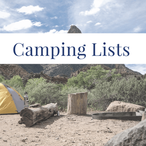 Camping Lists