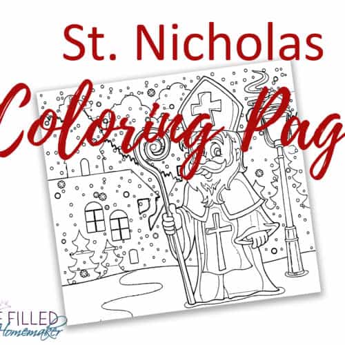 St Nicholas Coloring Page