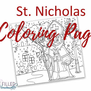 St Nicholas Coloring Page